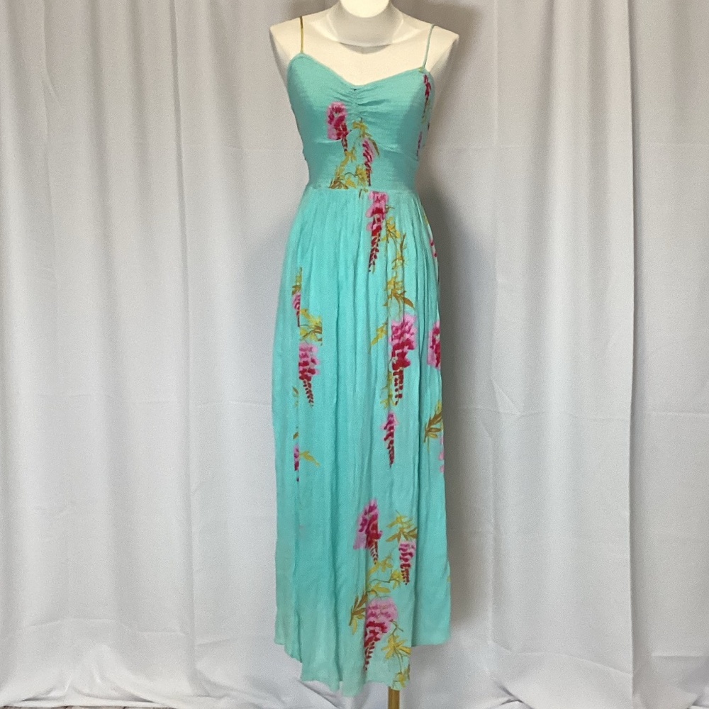 591. Free People Pastel Smocked Sundress Floral Print NWOT Size Large - Picture 2 of 14